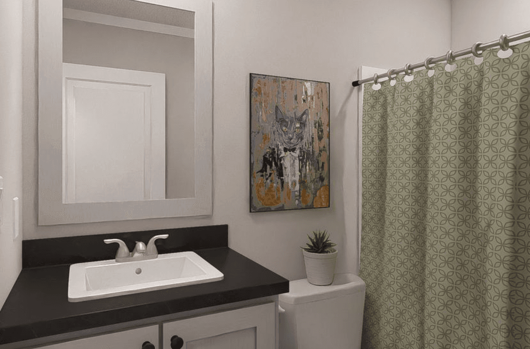 Born to run bathroom home features
