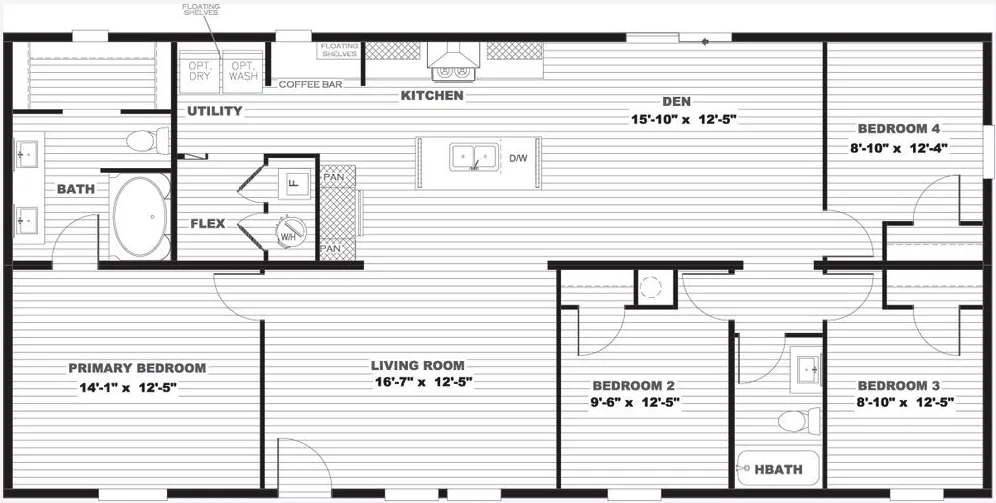 Boone floor plan home features