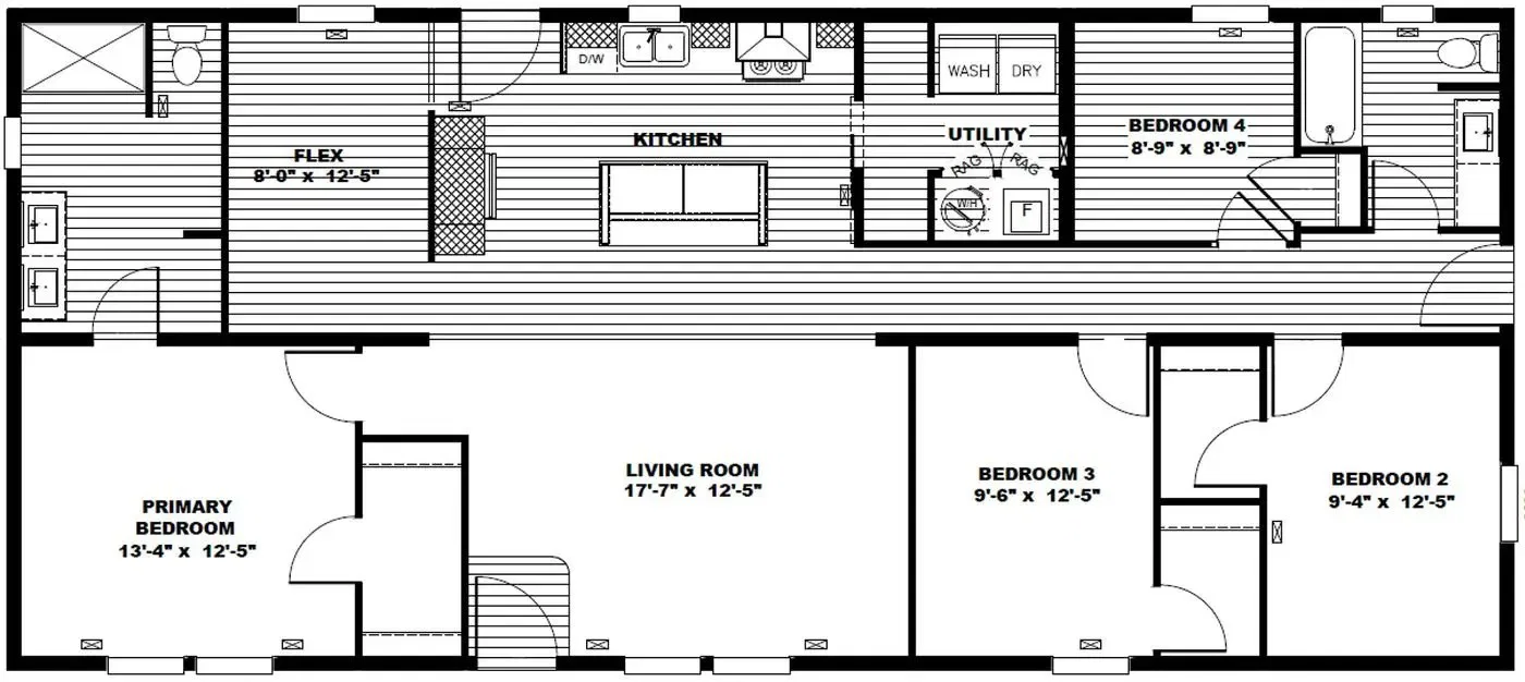 Lovely day floor plan home features