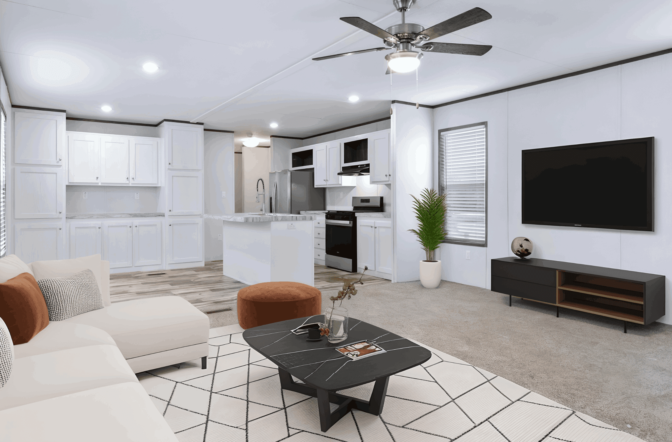 The cuatro interior home features