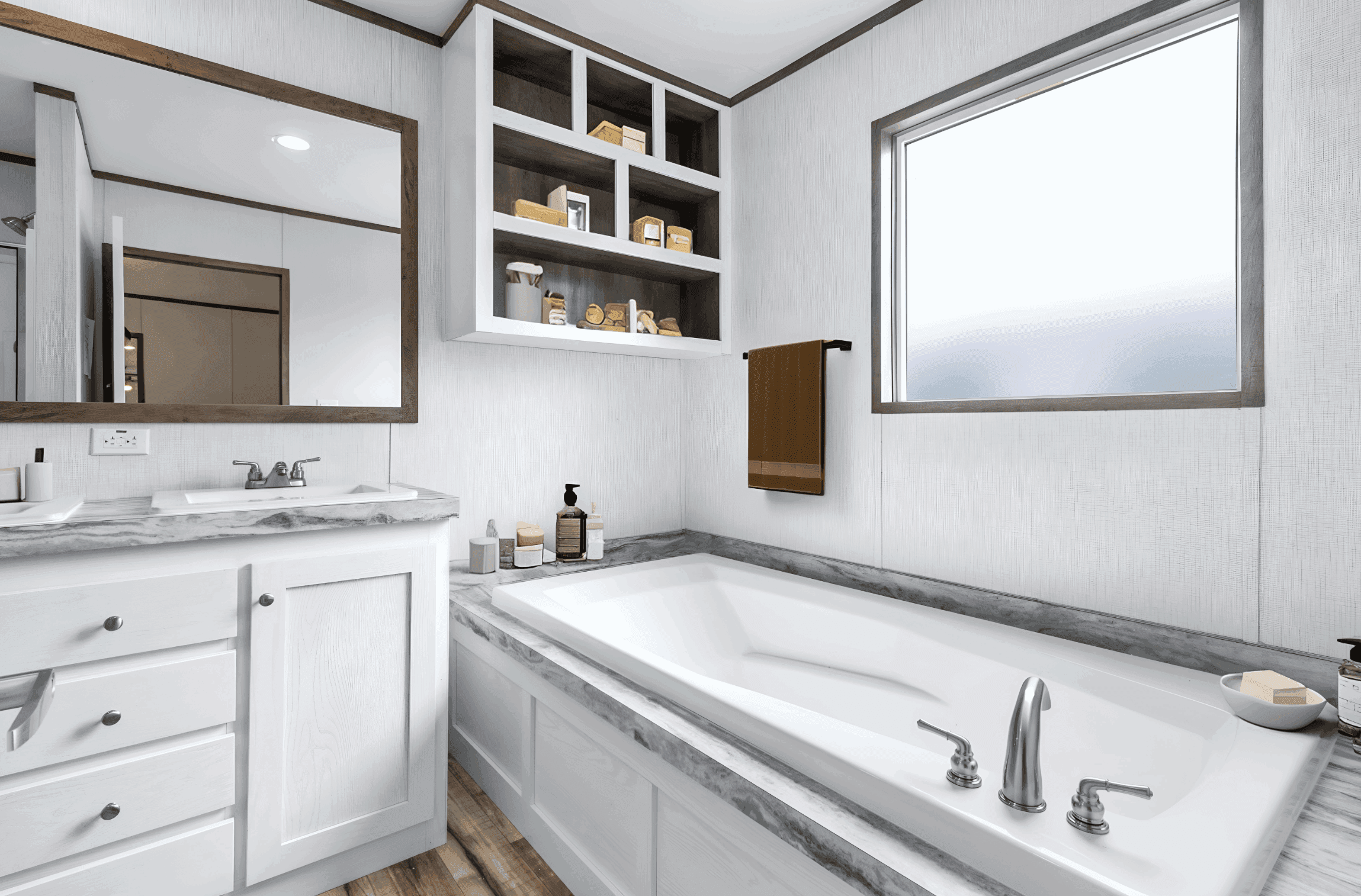 Cypress bathroom home features